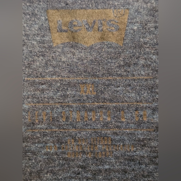 (2)Mens XXL Levis Long Sleeve Blue & Gray Henley Shirts - Picture 8 of 16